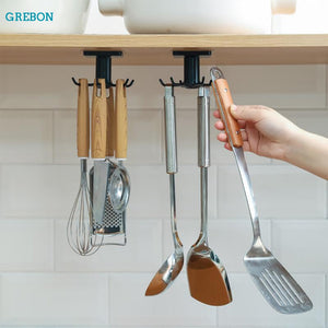 kitchen hook organizer bathroom hanger wall dish drying rack holder for lid cooking accessories Cupboard storage Cabinet shelf