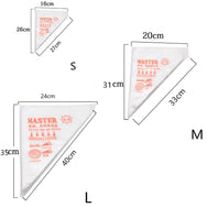 100/50/20 pcs Disposable Pastry Bags S/M/L Size Confectionery Bags For Cake Fondant Decorating Kitchen Baking Piping Bag Tools